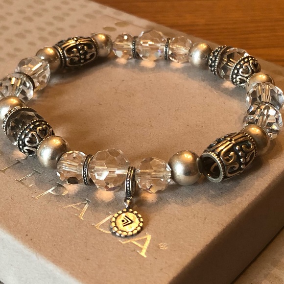 Silpada Sterling & Glass Stretch Bracelet B2413 - Picture 4 of 15